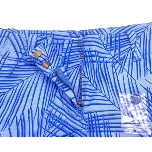 Vineyard Vines Geo Every 3.5" Day Shorts Palm Calm Water Women's US Size 2 Blue - Picture 8 of 9